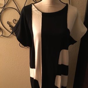 Alfani color block sweater dress